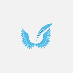 Vector illustration of angel icon