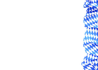 Oktoberfest Bayer Hintergrund freigestellt rechts