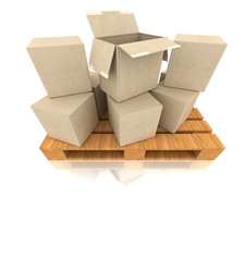 concept Cardboard boxes
