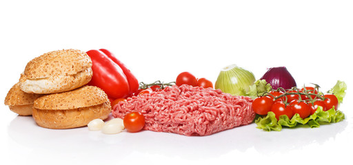 Ingredients for burger