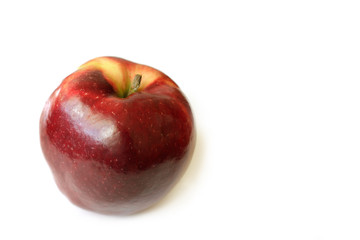 Apple on white background