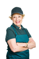 Senior Lady Worker