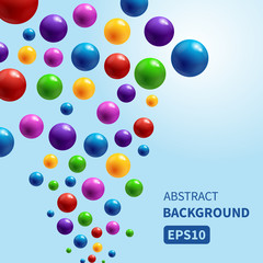 colorful glossy bubbles