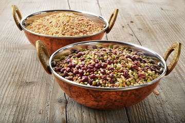 cereali e riso integrale biologiche