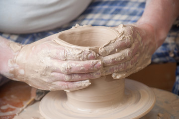 Hands of a potter