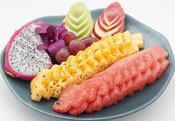 A fruit plate dessert
