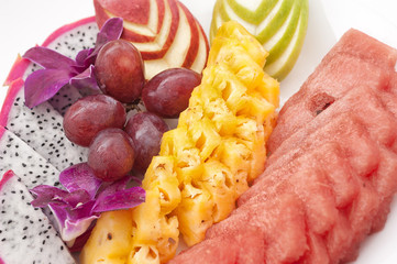 A fruit plate dessert