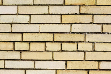 Yellow brick wall background