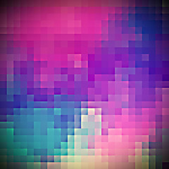 Colorful dark pixel background