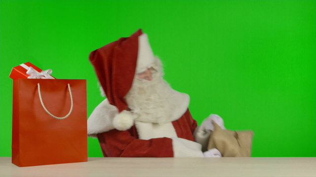 Santa Claus is Announcing that the SALE is Started
