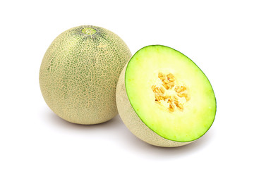 Musk melons isolated on white background