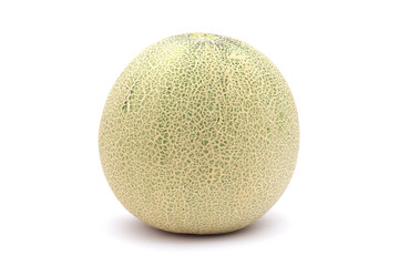 A  musk melon isolated on white background