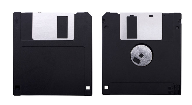 Floppy Disk Isolated On White