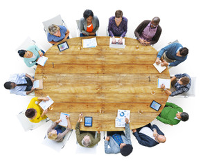 Diverse People Around the Conference Table