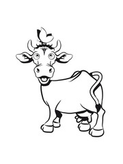 Kuh süss witzig schmetterling Kalb