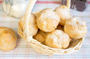 Profiterole cake