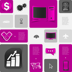business geometric infographic