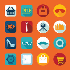 Set of fashion icons