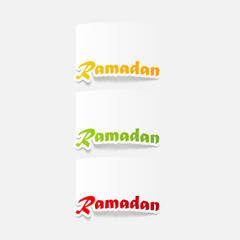 realistic design element: Ramadan