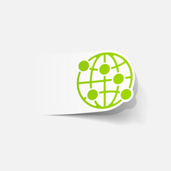 realistic design element: globe