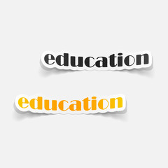 realistic design element: education