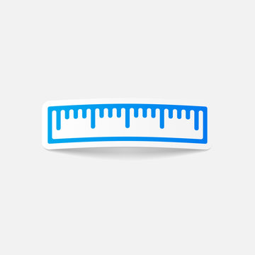 realistic design element: ruler