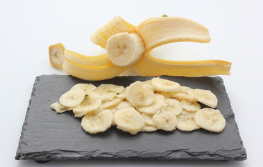 Banane en lamelles