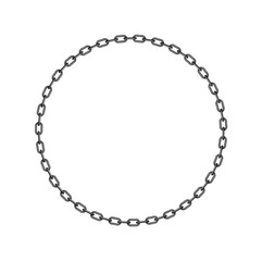 Dark chain in shape of circle