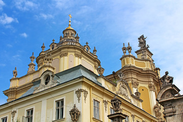 Fototapeta na wymiar St. George's Cathedral in the city of Lviv, Ukraine