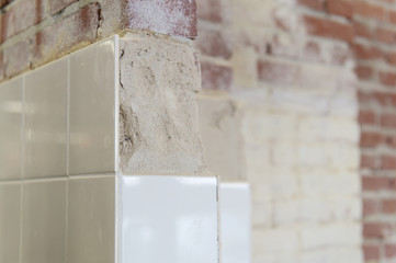 White tiles for the wall