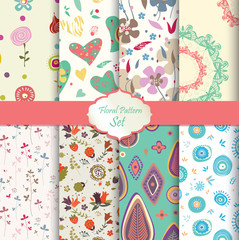 floral pattern set
