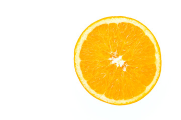 Fototapeta na wymiar Orange isolated on white