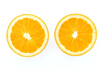 Orange isolated on white