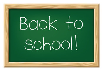 Obraz premium chalkboard back to school