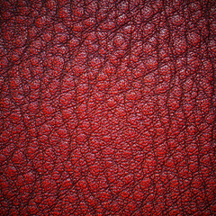 Red  leather texture background