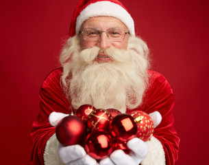 Santa with toy balls