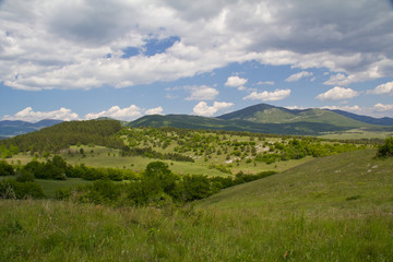 Naklejka premium Panorama Gospic, Chorwacja