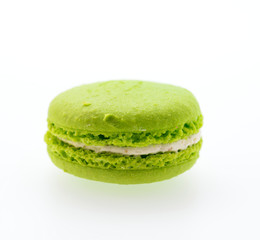 Macaroons isolated on white