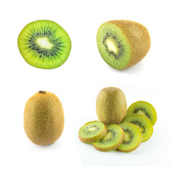 Fototapeta premium kiwi fruit on white background