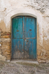 Wooden door. Acerenza. Basilicata. Italy.