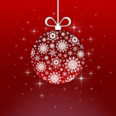 Background with Christmas ball