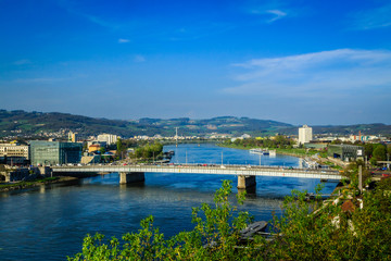 Fototapeta na wymiar Bridge over Danube