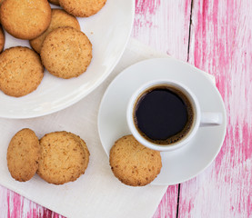 cookies and a cup of coffee