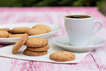 cookies and a cup of coffee