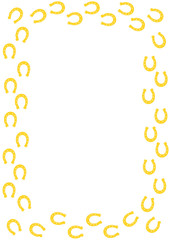 Gold horseshoe border