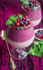 dessert of berries