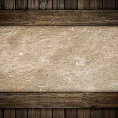 Wood and concrete plate background
