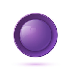 Purple glossy button icon