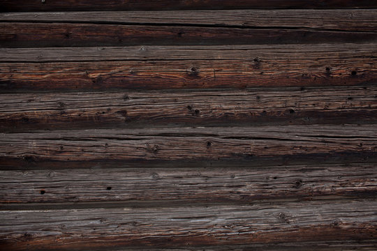 background of the log wall