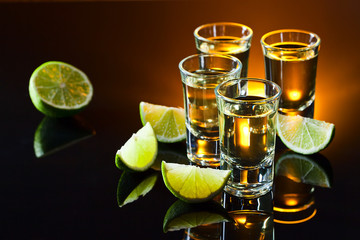 tequila and lime